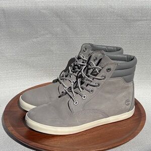 Timberland Women’s Dausette Gray Leather Boots Sz 8.5